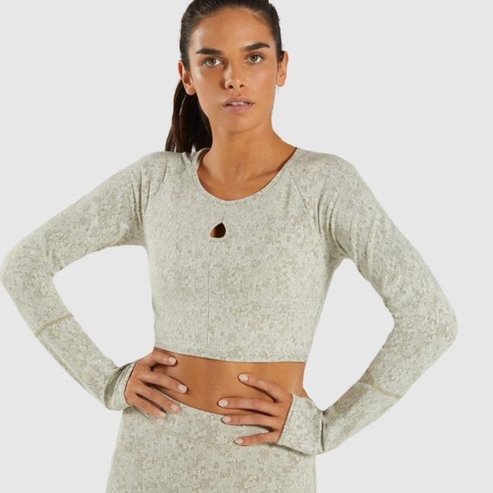 Gymshark longsleave crop top size S